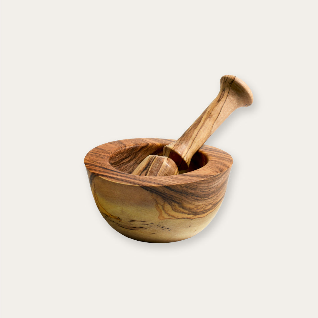 Olive Wood Mortar & Pestle