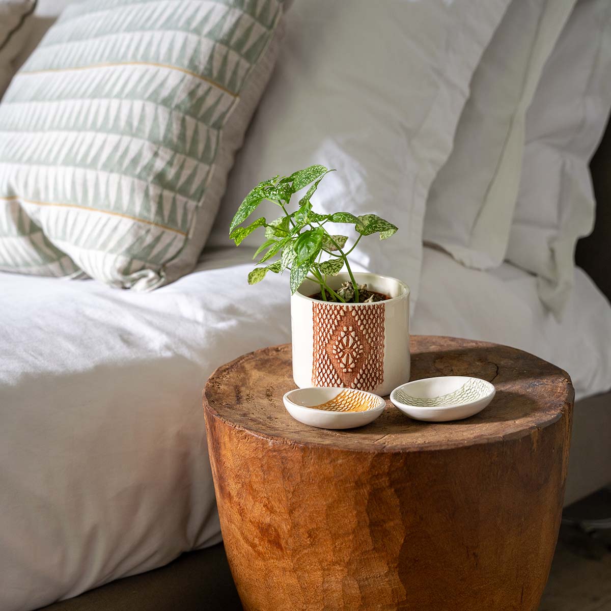 Greece Ceramic Herb Planter - Terracotta