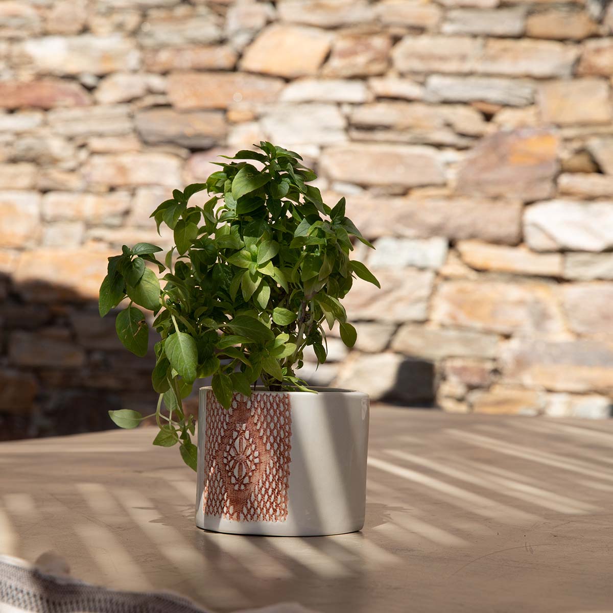 Greece Ceramic Herb Planter - Terracotta