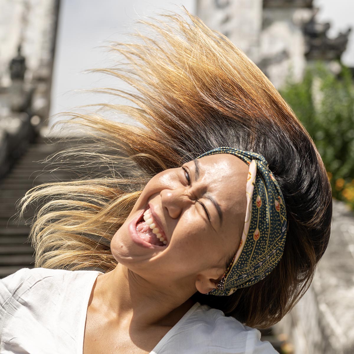 Bali-Printed Knot Hairband