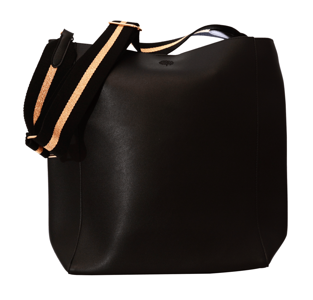 (Free Gift) Vegan Leather Crossbody Tote With Rosegold Accents