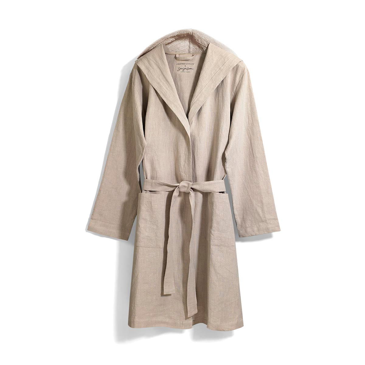 Greece Linen Robe - Stone