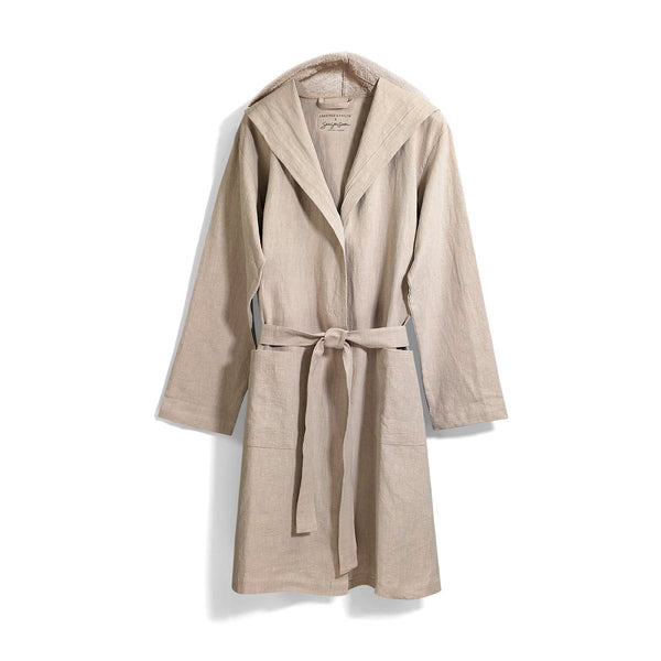 Greece Linen Robe - Stone