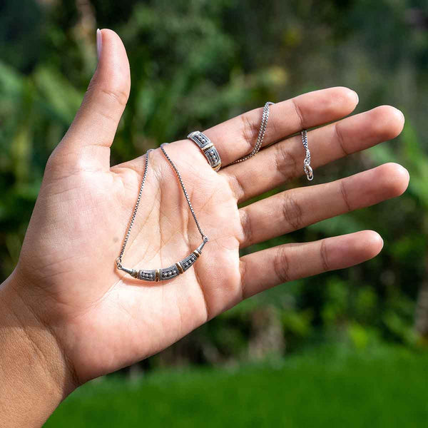 Bali-Hand Crafted Silver Necklace